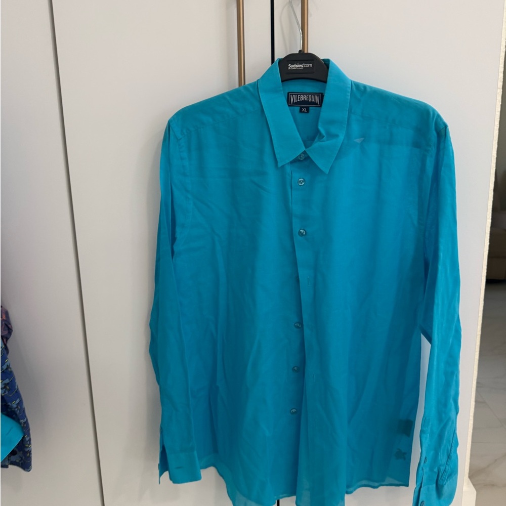 Vilebrequin Aqua Long Sleeve Shirt
